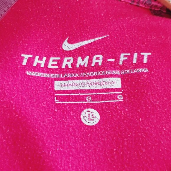 Nike Just Do It Scribble Script 1/4 Zip Thumbhole Mock Neck Therma Fit Pullover - Picture 9 of 10